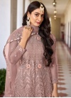 Fashionable Satin Silk Kasab Coating Anarkali Suit - 1
