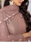 Fashionable Satin Silk Kasab Coating Anarkali Suit - 2