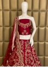 Sizzling Raw Silk Cut Dana Designer Lehenga Choli - 3