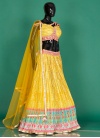 Delightful Satin Silk Digital Print Designer Lehenga Choli - 2