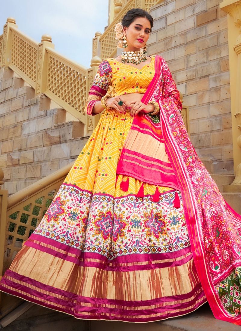 MUSTARD YELLOW LEHENGA SET