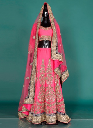 Absorbing Dhupion Silk Cut Dana Lehenga Choli