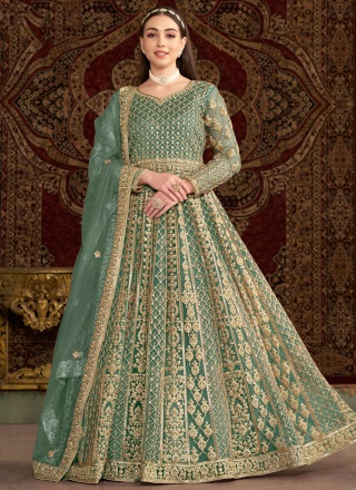 Affectionate Net Ceremonial Floor Length Gown