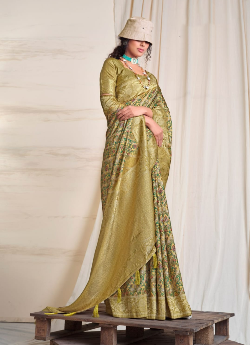 Art Banarasi Silk Ceremonial Contemporary Saree