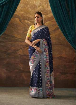 Art Banarasi Silk Contemporary Saree