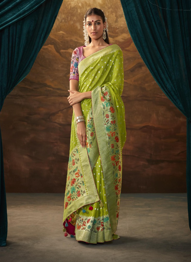 Art Banarasi Silk Contemporary Saree