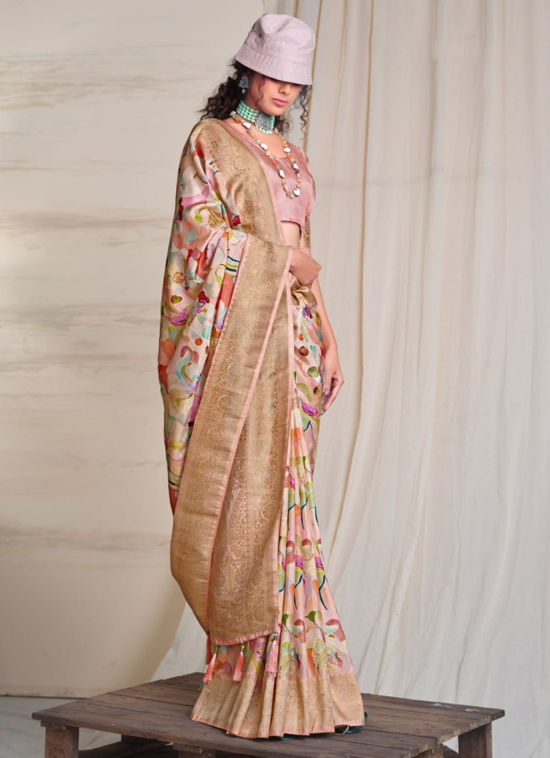Art Banarasi Silk Contemporary Saree