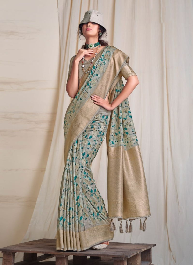 Art Banarasi Silk Contemporary Saree