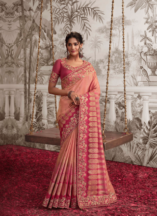 Art Banarasi Silk Cut Dana Designer Saree