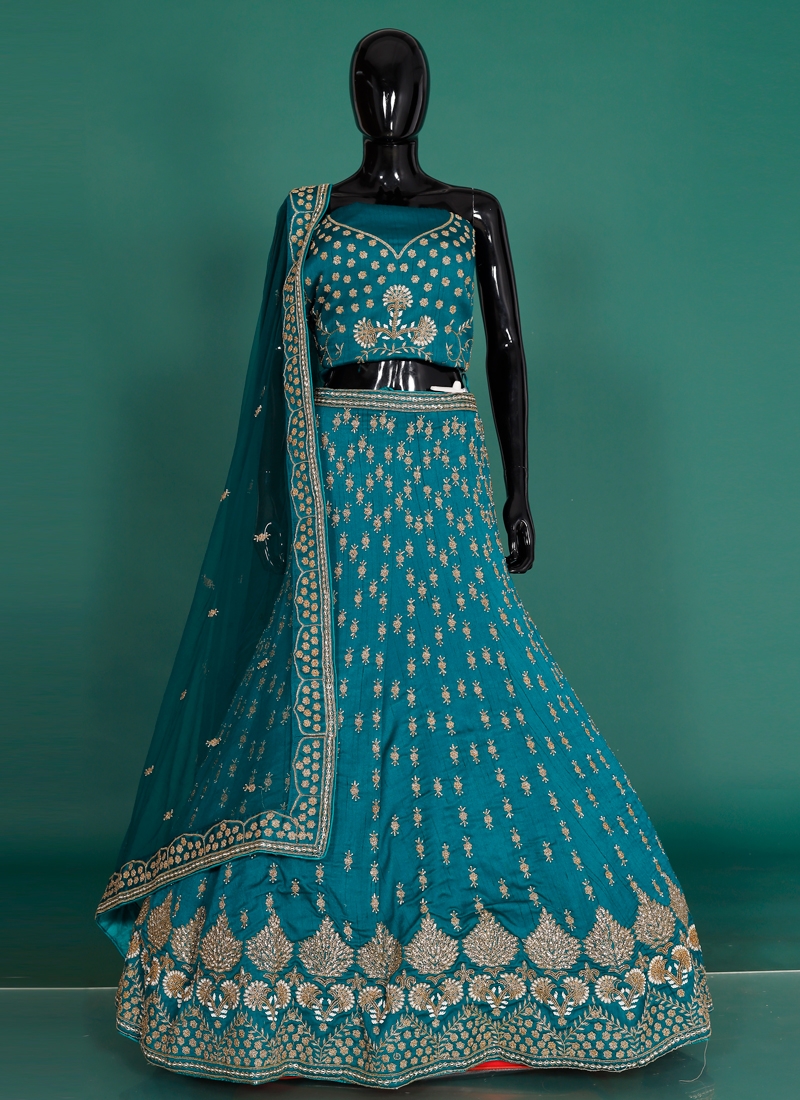 Art Dupion Silk Diamond Work Designer Lehenga Choli