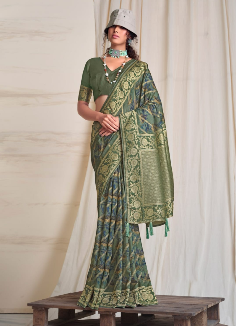 Art Silk Contemporary Saree