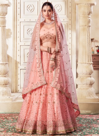 Aspiring Peach Lehenga Choli