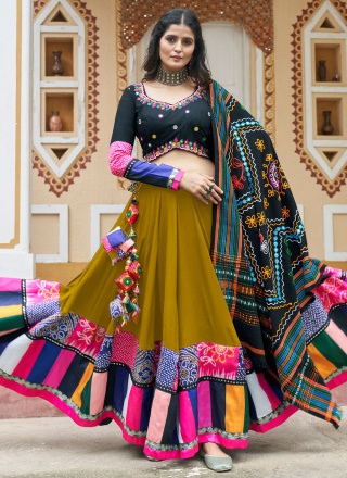 Attractive Printed Rayon Readymade Lehenga Choli