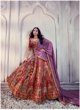 Auspicious Art Banarasi Silk Engagement Lehenga Choli