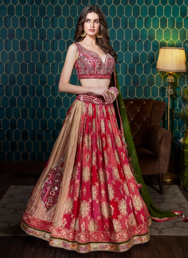 READYMADE TRADITIONAL LEHENGA CHOLI BANARASI SILK DESIGNER WEDDING WEAR  INDIAN | eBay