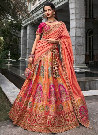 Bedazzling Banarasi Silk Trendy Lehenga Choli