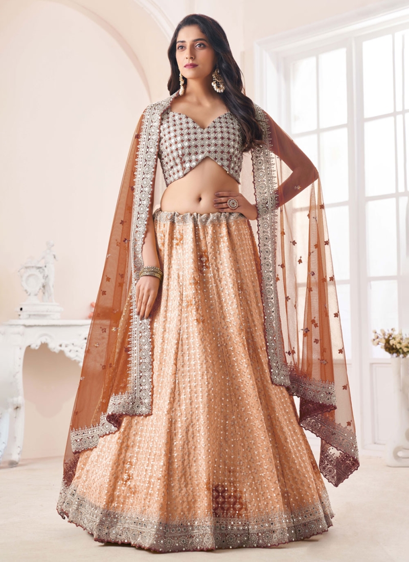 Golden Stone Embroidered Golden Lehenga by HER CLOSET for rent online |  FLYROBE