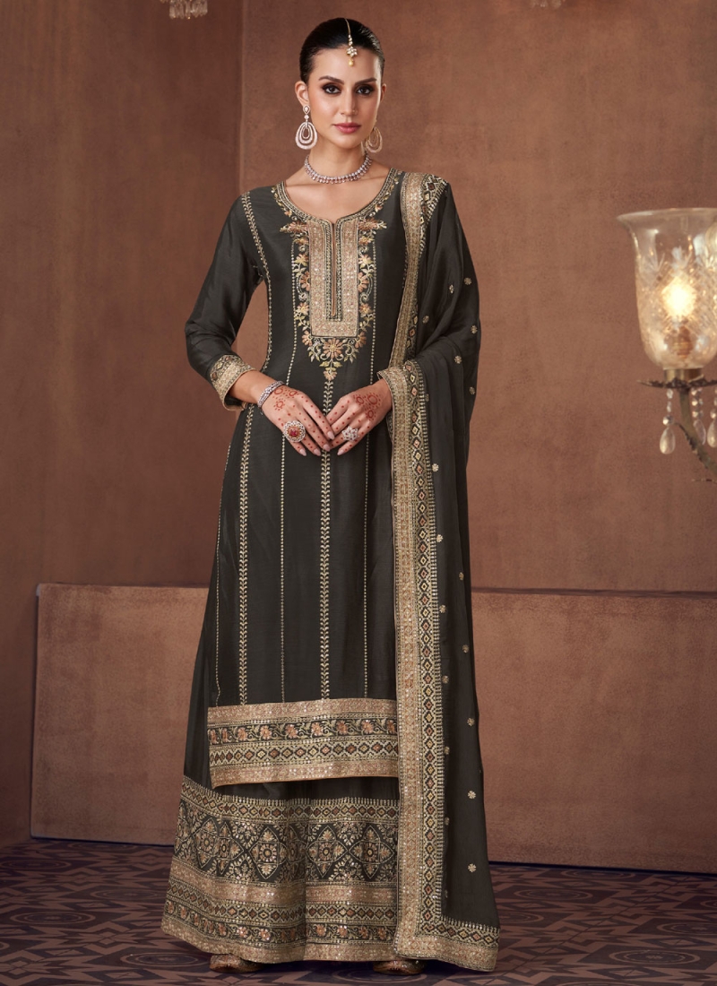 Black Party Trendy Salwar Kameez