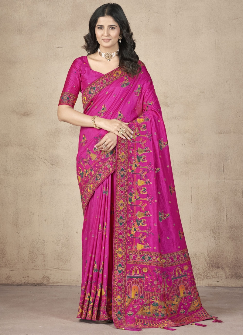 Blooming Pashnima Silk Ceremonial Classic Saree