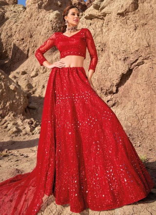 Celestial Cutwork Net Designer Lehenga Choli