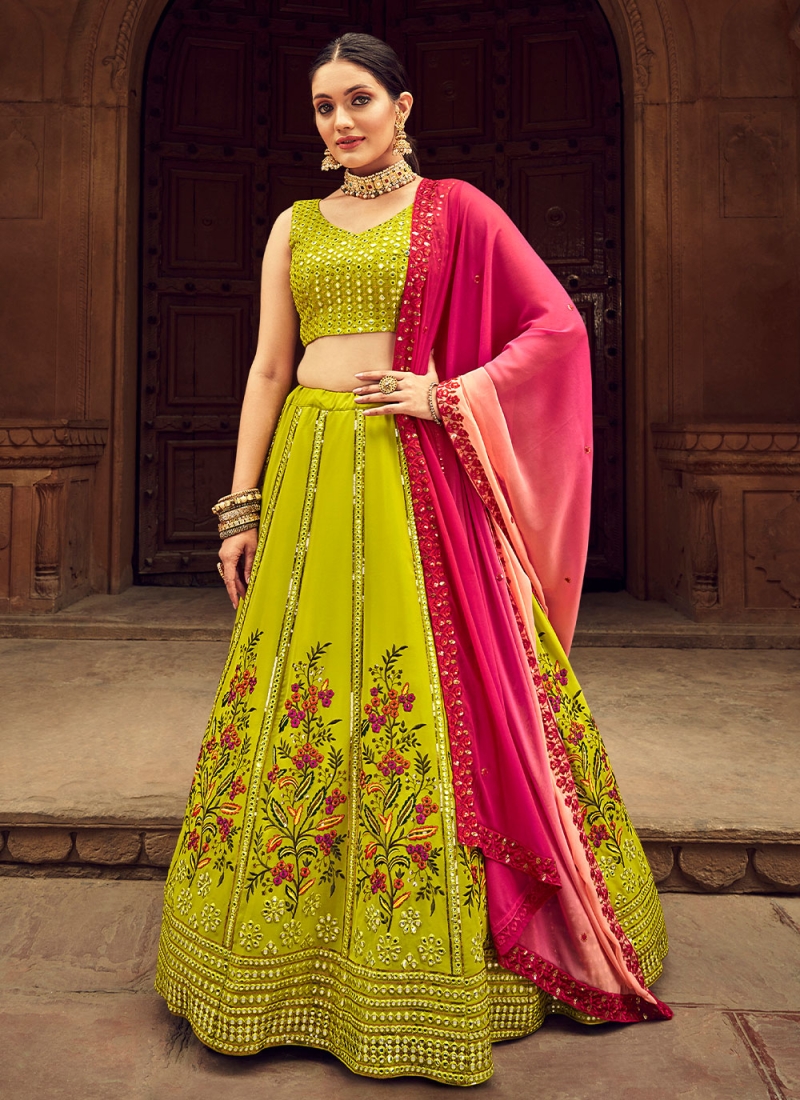 Green Lehenga - Buy Green Lehenga Choli Online in USA