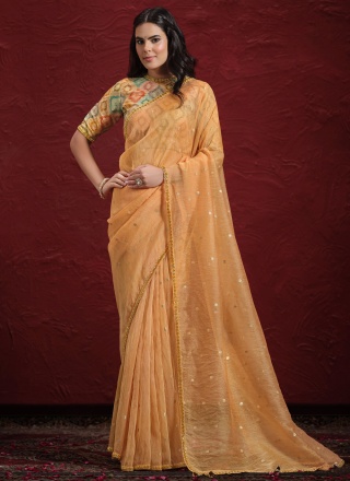 Cherubic Border Festival Traditional Saree