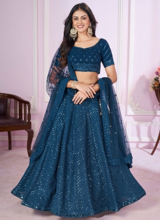 Classical Sequins Georgette Lehenga Choli