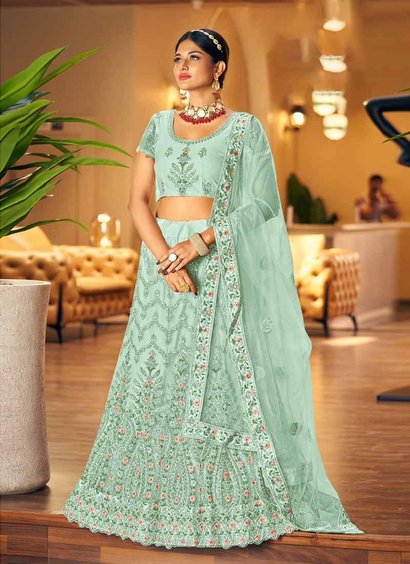 Pin by Glamourental- Rent Indian Ethn on Designer Lehengas | Simple lehenga,  Simple lehenga designs, How to look classy