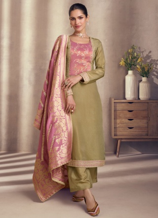 Competent Sequins Ceremonial Readymade Salwar Kameez