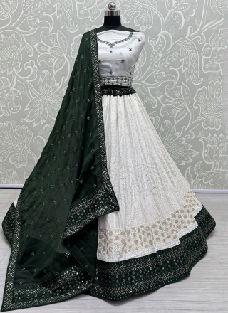 Cute White Trendy Lehenga Choli