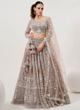 Delightsome Embroidered Net Readymade Lehenga Choli