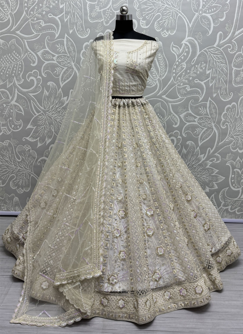 Delightsome Moti Net Designer Lehenga Choli