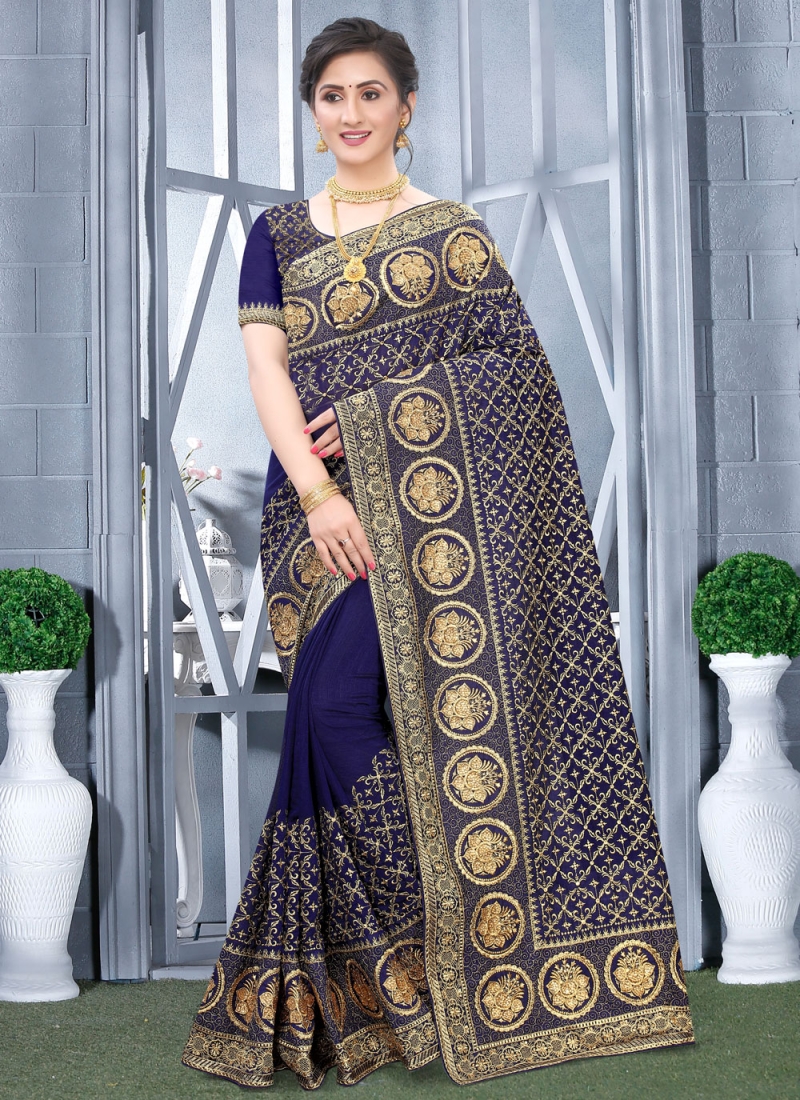 Delightsome Vichitra Silk Party Trendy Saree