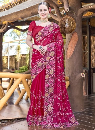 Deserving Rani Traditional Saree