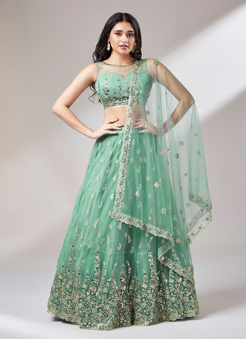 Sea Green Lehenga Choli