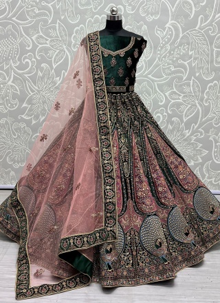 SwatiManish - ₹ 32,800 INR SMF LEH 820 120 Yellow floral badla Lehengas and  orange-pink shaded bald dupatta with a pink thread-work sequin blouse The  Lehengas are made in size 36” (waist)