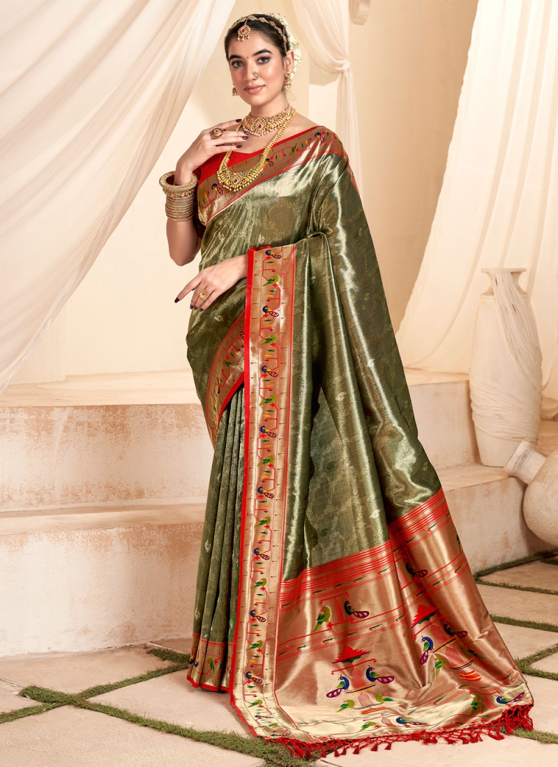 Divine Jacquard Work Ceremonial Classic Saree