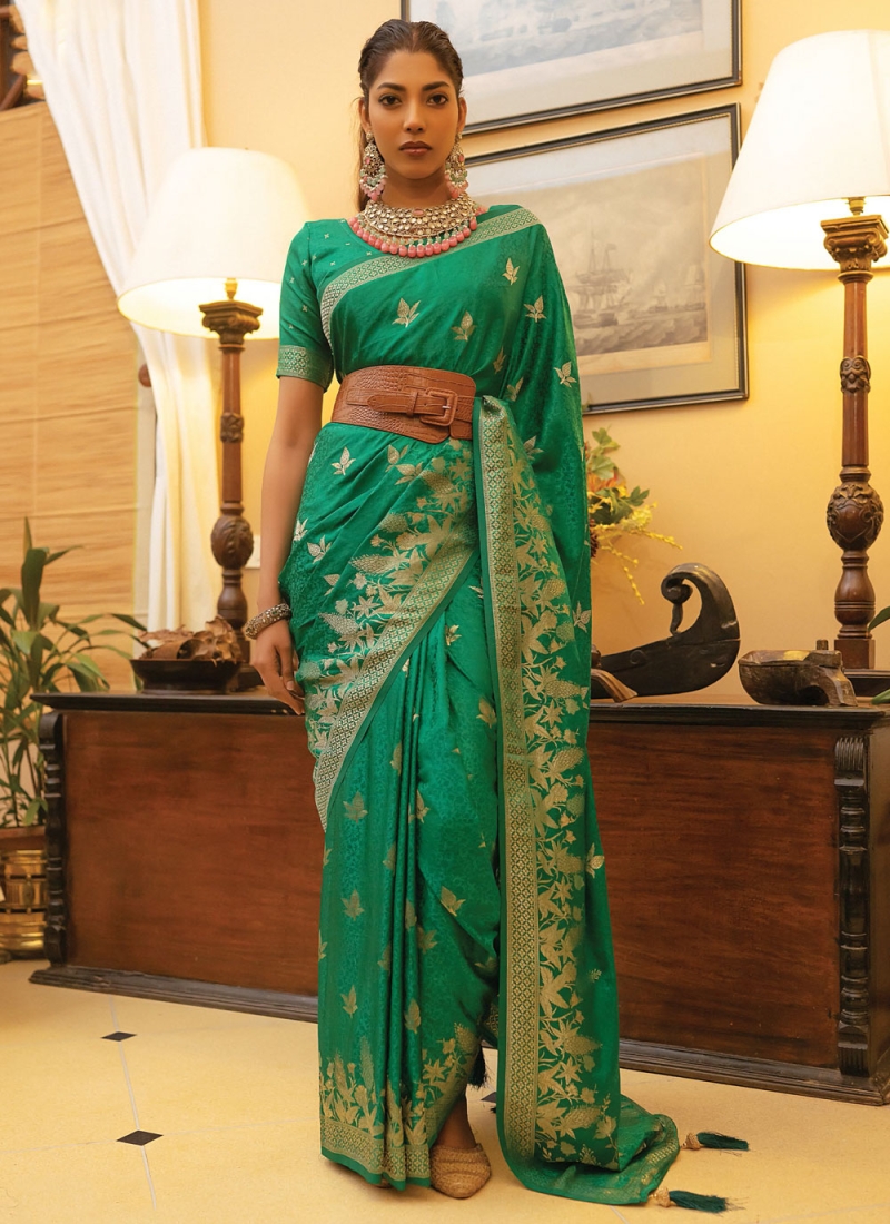 Elite Green Trendy Saree