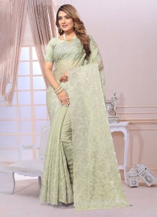 Enchanting Organza Diamond Classic Saree