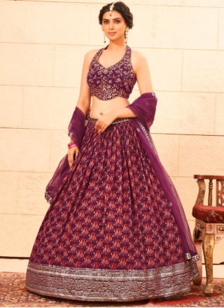 Engrossing Cut Dana Faux Georgette Designer Lehenga Choli