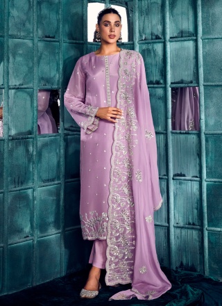 Entrancing Sequins Trendy Salwar Kameez