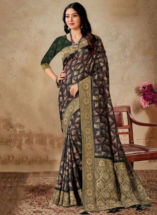 Especial Multi Colour Party Trendy Saree