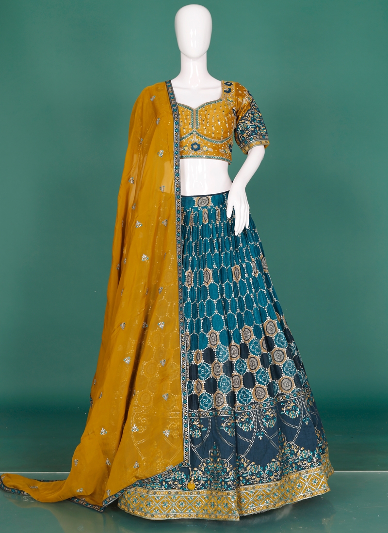 Exciting Art Silk Kasab Coating Designer Lehenga Choli