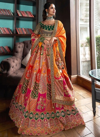 Extraordinary Multi Colour Designer Lehenga Choli