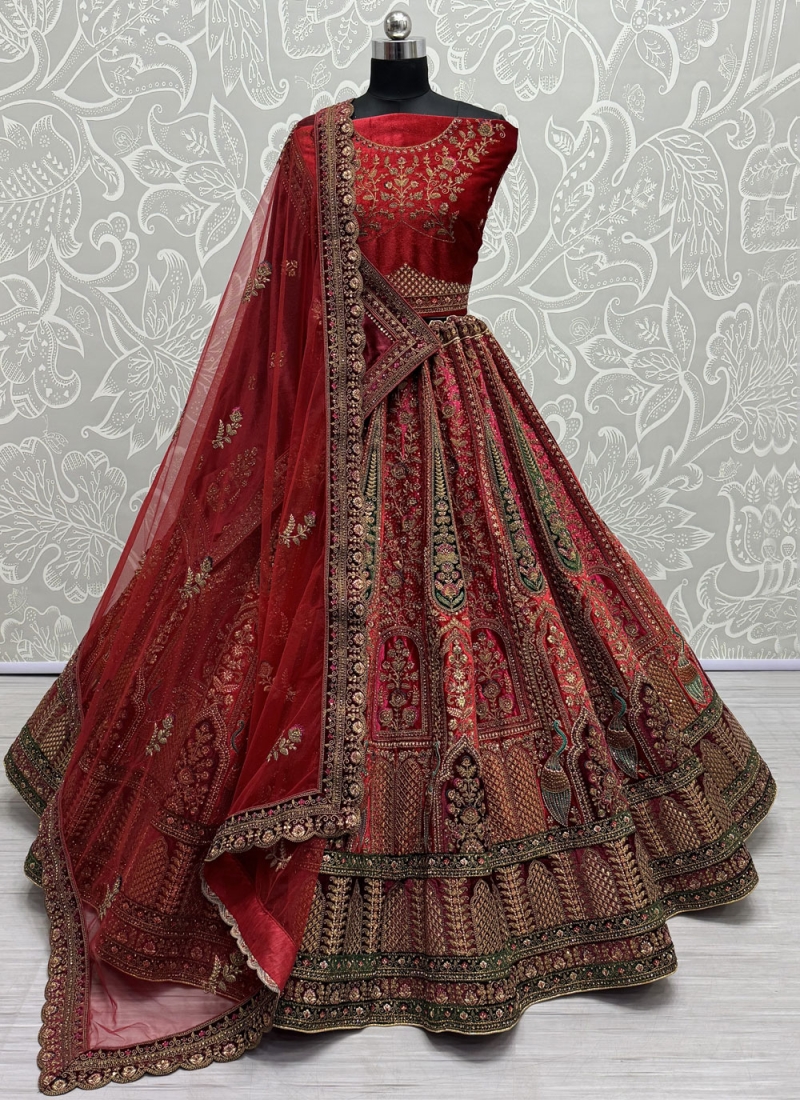 Fab Velvet Diamond Designer Lehenga Choli