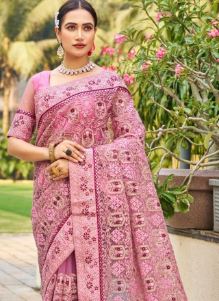 Fabulous Net Mirror Classic Saree