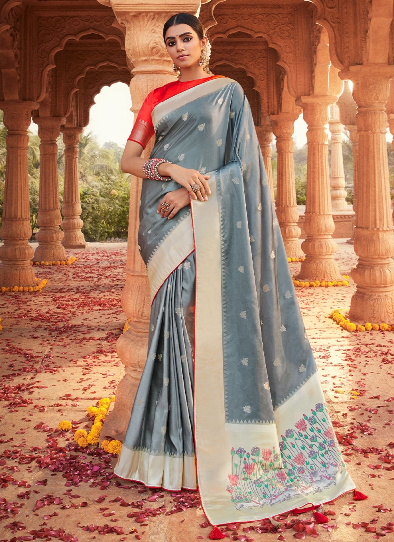 Fascination Silk saree with Blouse