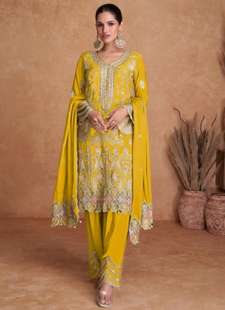 Fascinating Zari Readymade Salwar Kameez