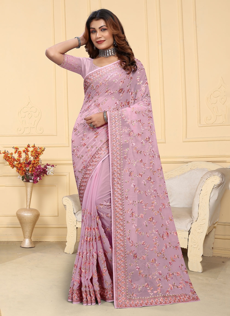 Fine Resham Contemporary Saree