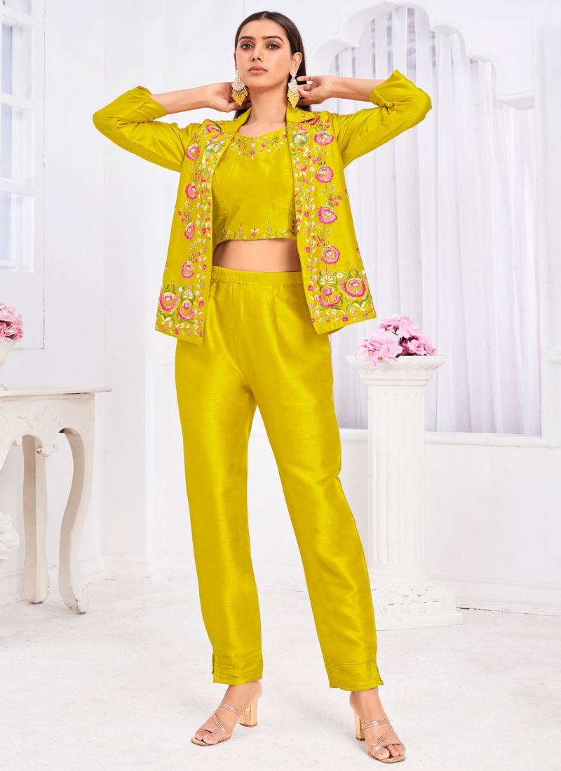 Fine Tussar Silk Ceremonial Readymade Salwar Suit
